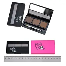 Натуральные водоустойчивые, блестящие и мерцающие Брови Порошок Палетка для макияжа Набор Женский Профессиональный бровей