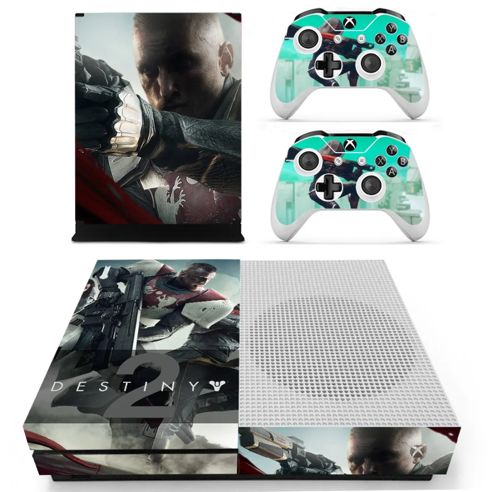 Игра Destiny 2 наклейка на кожу для microsoft Xbox One S консоль и 2 контроллера для Xbox One S Наклейка на кожу