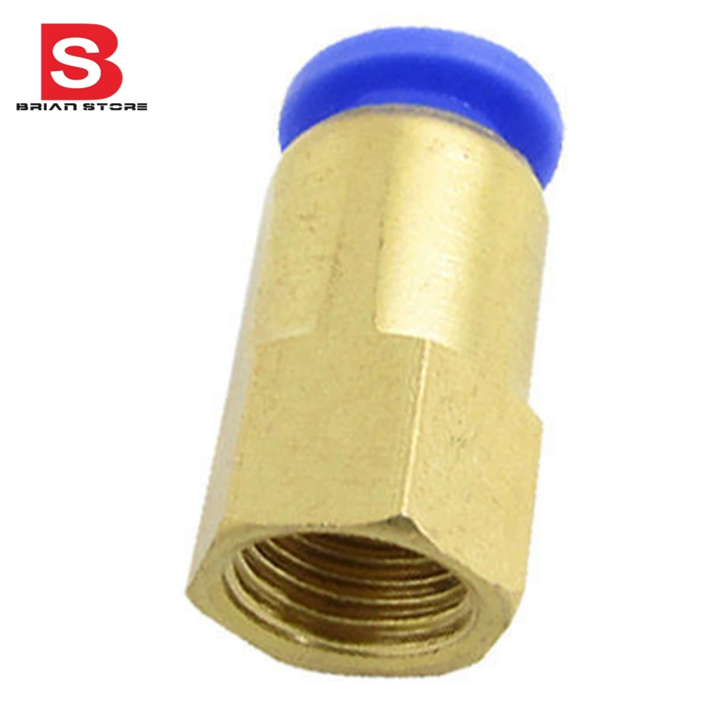 

8mm Dia hose 1/8 Female Thread Straight Push in Pneumatic Quick Connector Fittings + SPCF
