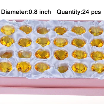 

24pcs Wholesale 20mm Crystal Diamond Confetti Table Scatter Wedding Favor Favour Party Decoration