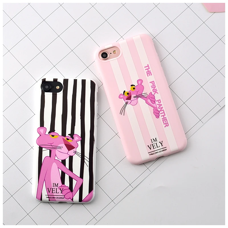 Buy 2016 Pink Panther Painted Soft TPU Phone Capa Case