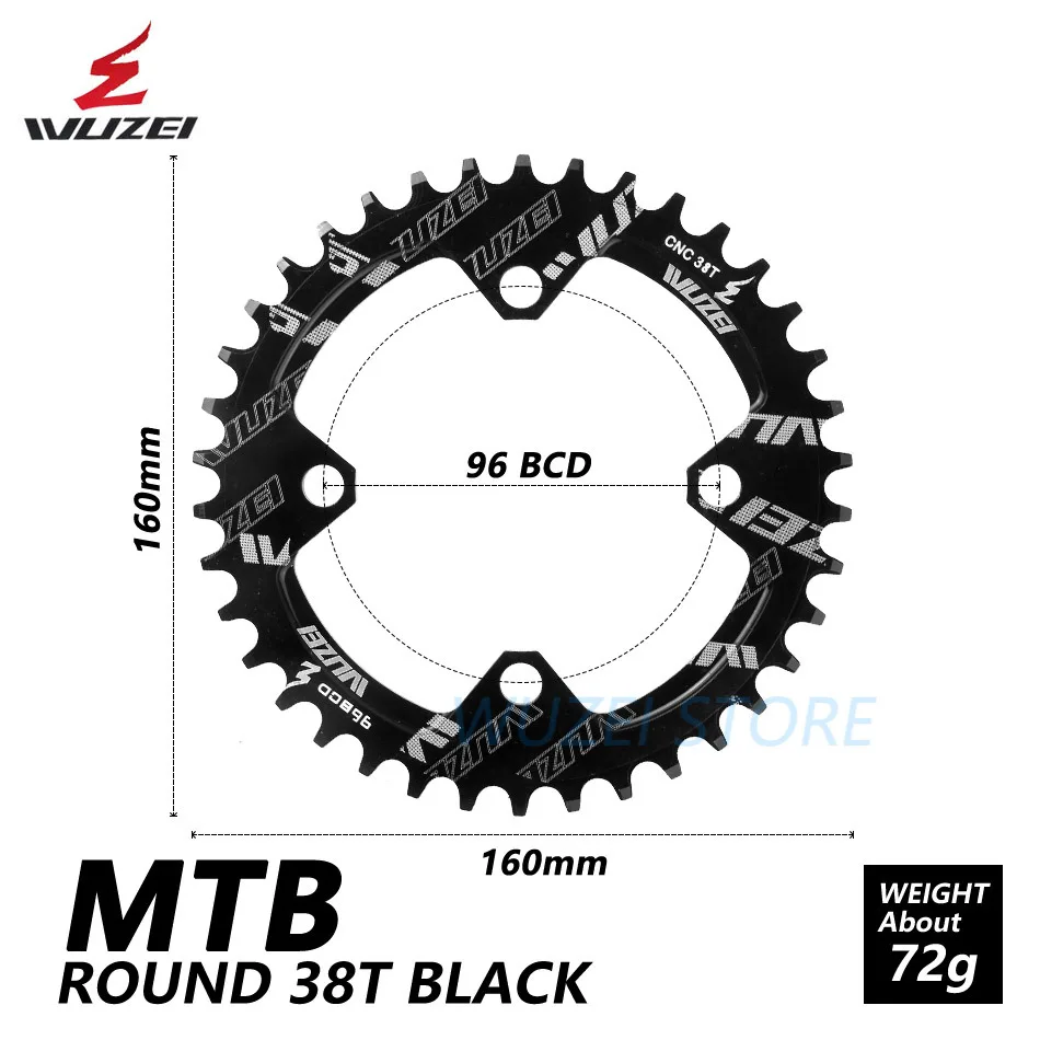 WUZEI BCD 96 мм круглая/Овальная велосипедная Звездочка MTB горная цепь колеса для Shimano ALIVIO M4000 M4050 M672 M782 GX Кривошип