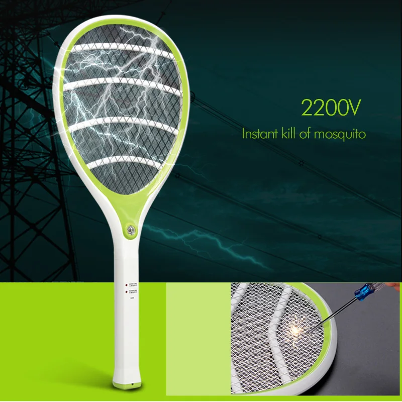 YAGE 5614 Rechargeable Electric Swatter Pest Control Insect Bug Bat Wasp Zapper Fly Mosquito