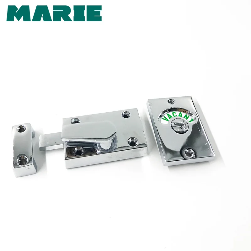 Zinc Alloy Bathroom Hardware Fittings Toilet Cubicles Indicator WC Door Lock Thumb Turn Knob