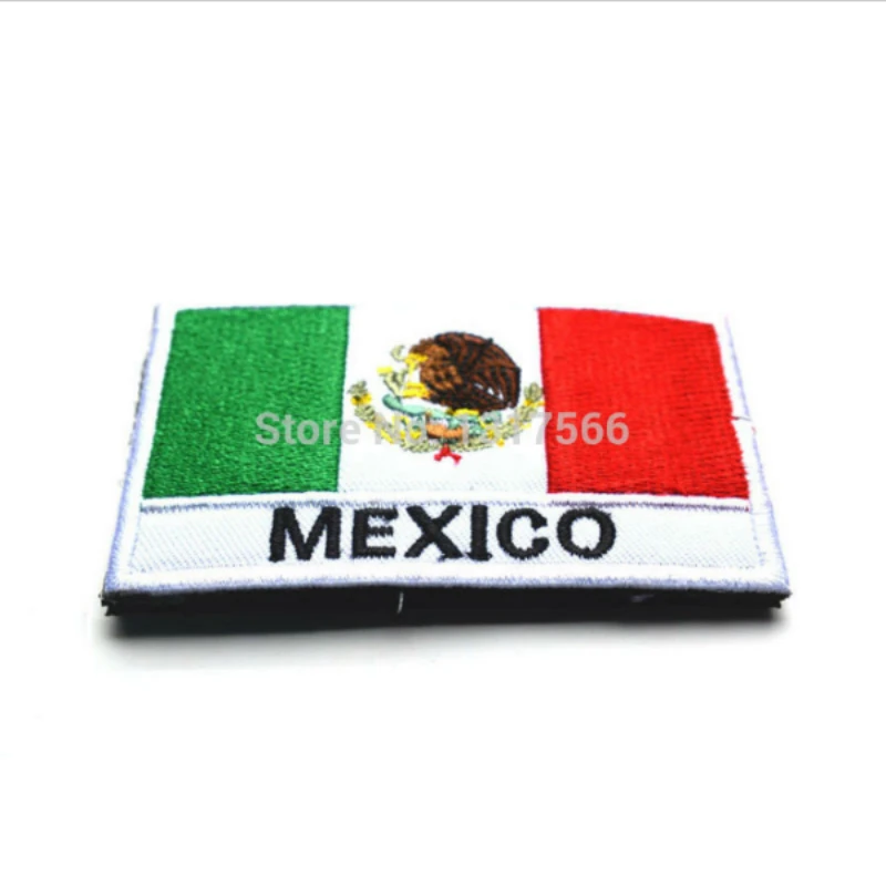 

Embroidery Badge Mexican National Flag Of Mexico Military Embroidered Badges Tactical Patch For Outdoor Clothing Cap Bag
