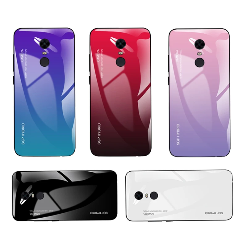 For Xiaomi Redmi 5 plus Gradient Tempered Glass Case for xiaomi Redmi note 4 4x 5 5a Prime 6 pro 6a S2 Protective Case on Ksiomi For Xiaomi Redmi 5 plus Gradient Tempered Glass Case for xiaomi Redmi note 4 4x 5 5a Prime 6 pro 6a S2 Protective Case on Ksiomi