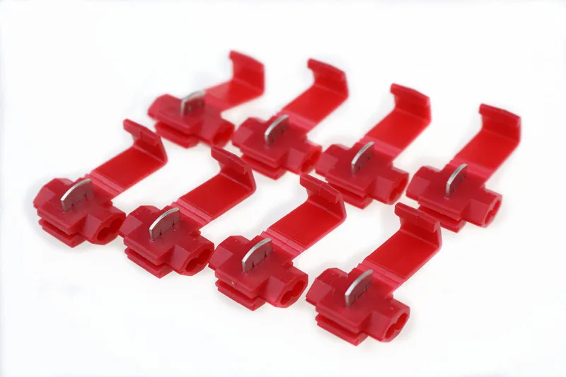 10 шт./лот обжимные клеммы для быстрого соединения Red 801P3 Scotch Lock G12 22 18 AWG коннектор