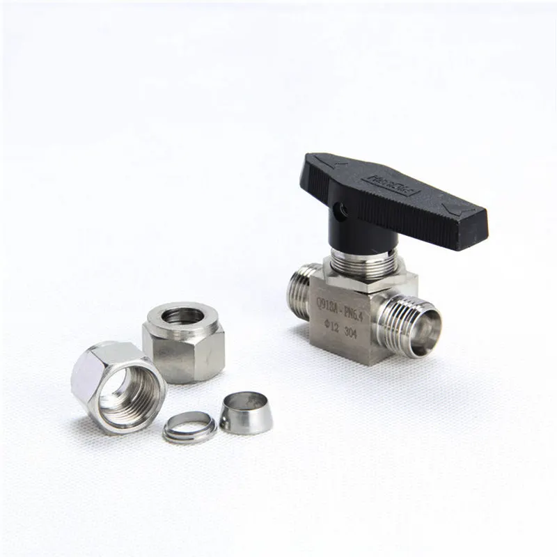 

Stainless Steel 304 PARKER Mini Ball Valve straight in panel valve