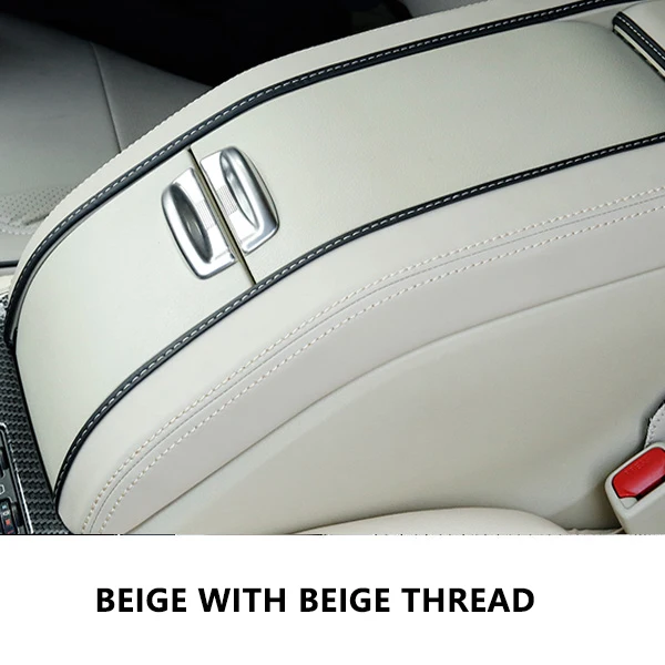 

For Toyota Highlander 2015 2016 2017 2018 5pcs/set Car Center Armrest Box Microfiber Leather Cover