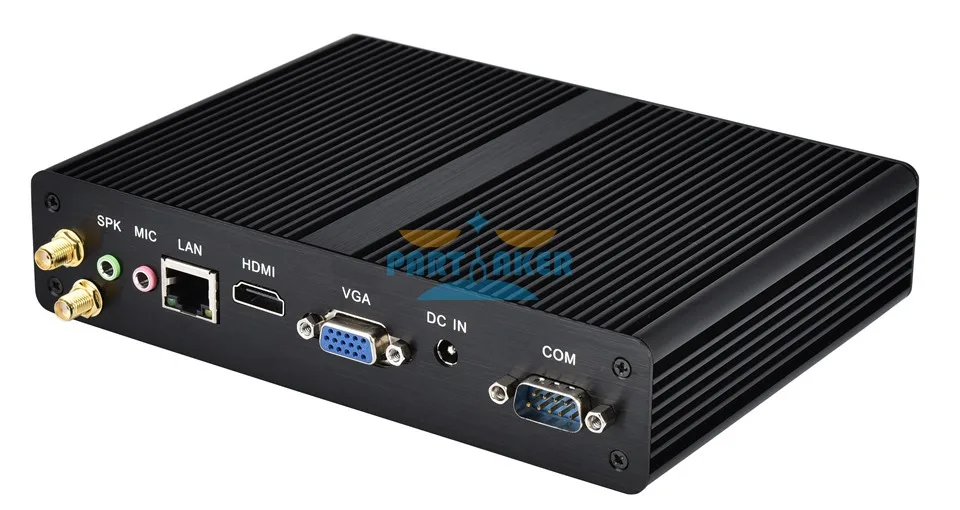 Quad core Mini PC с DDR3 Оперативная память и mSATA 1 LAN, 5 USB, 2 COM, безвентиляторный мини-ПК bay trail j1900