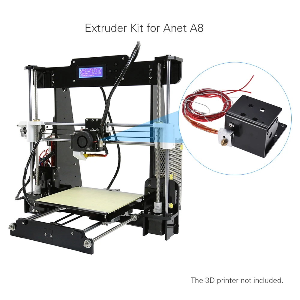 Aibecy 3d принтер экструдер подающий комплект сопла мотор для 1,75 мм диаметр нити Anet A8 i3 DIY 3d принтер