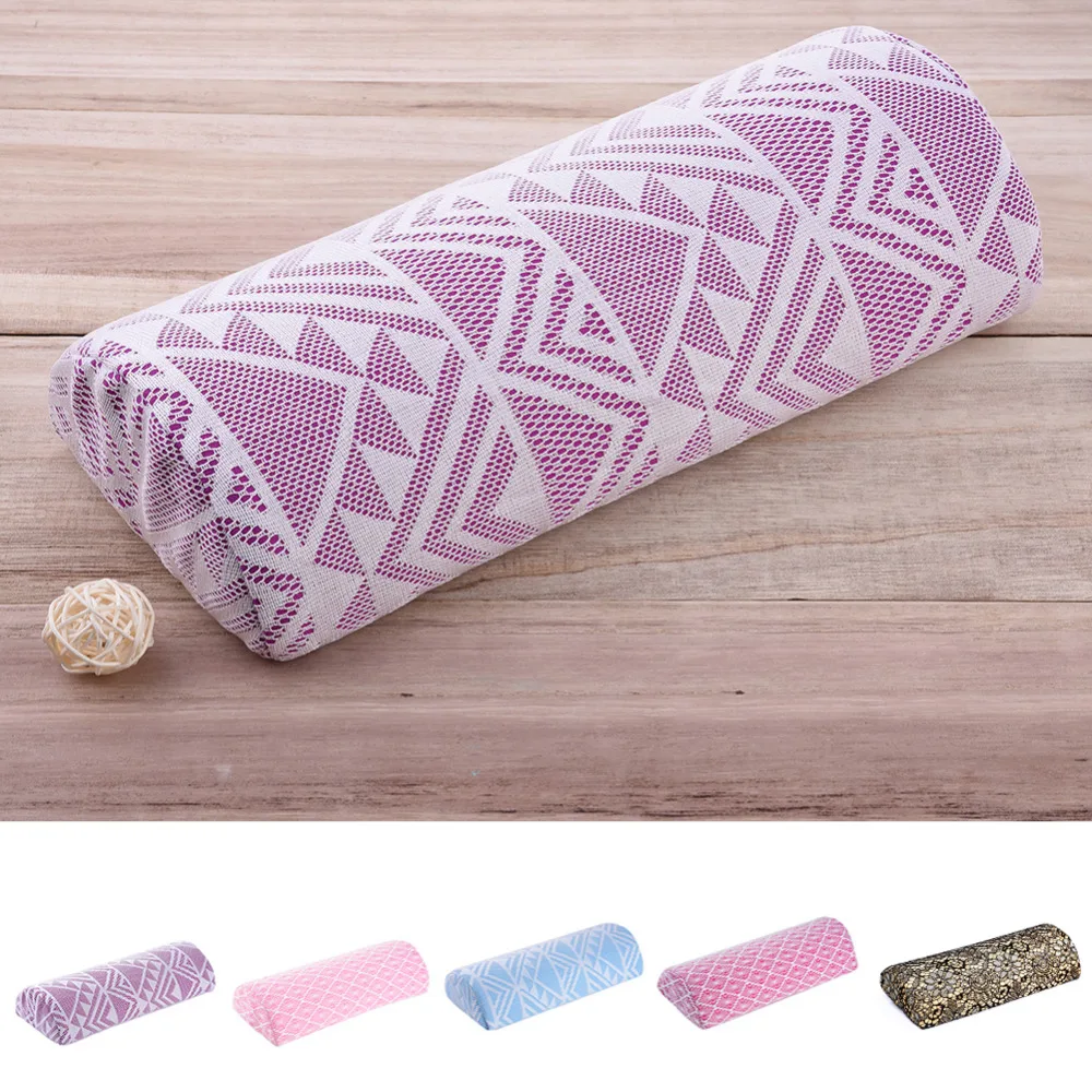 Hot Sale 1 PC Lace Hand Pillow Soft Hand Cushion Rest Pillow Manicure Care Nail Art Tools Design Column Semicircular Nail Salon