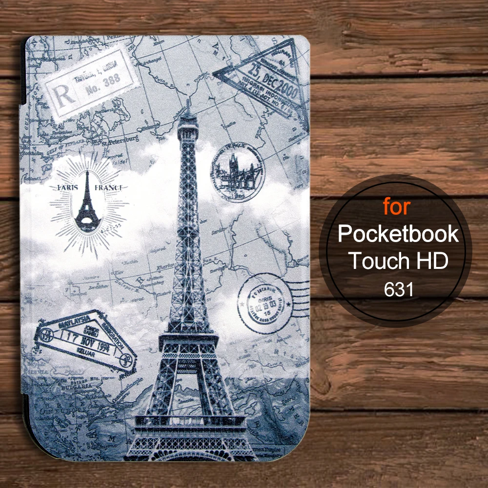 Для 2016 PocketBook Touch hd 631 ereader умный защитный чехол + протектор экрана стилус |