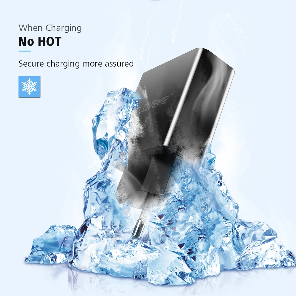FLOVEME 5V3A светодио дный Дисплей 3 Порты USB Зарядное устройство для iPhone X Xs Макс