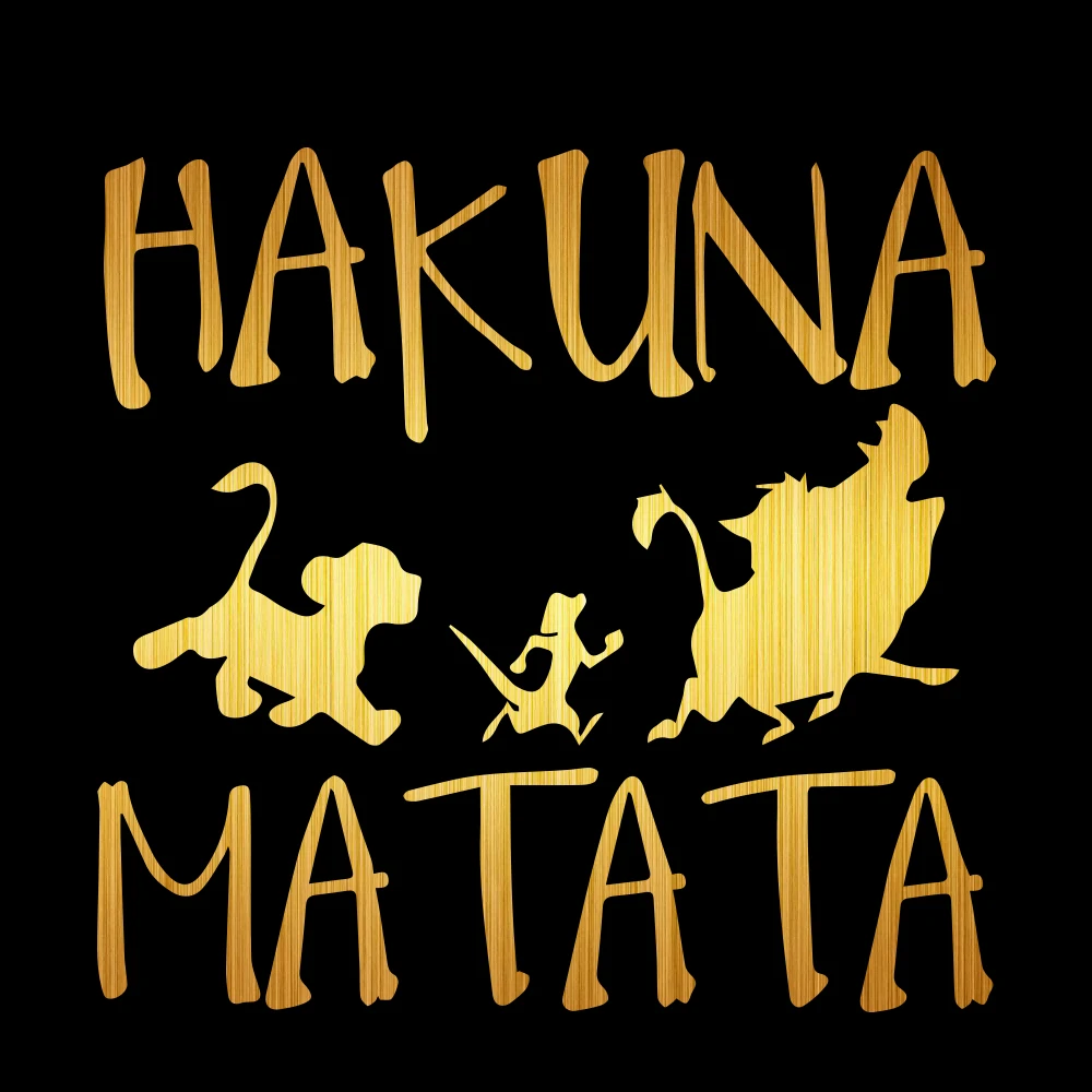 Tangredy HAKUNA MATATA наклейки для автомобиля наклейка на бампер Стайлинг украшения двери