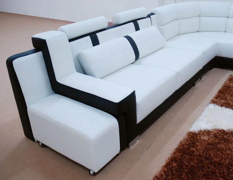 Современный секционный кожаный диван для гостиной, гостиная комната для отдыха