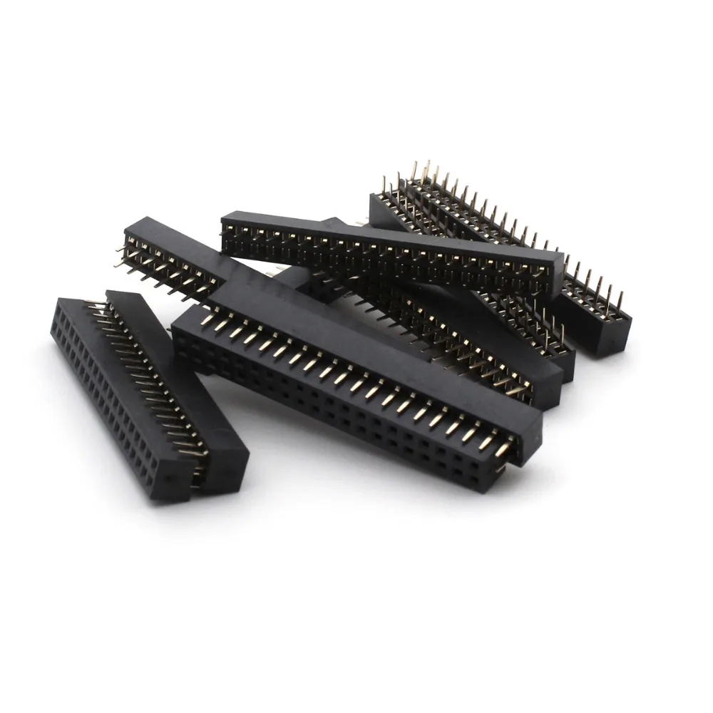 700pcs2x20 Pin 40 Заголовок 2 мм двухрядный женский прямой шаг заголовка|Соединители| |