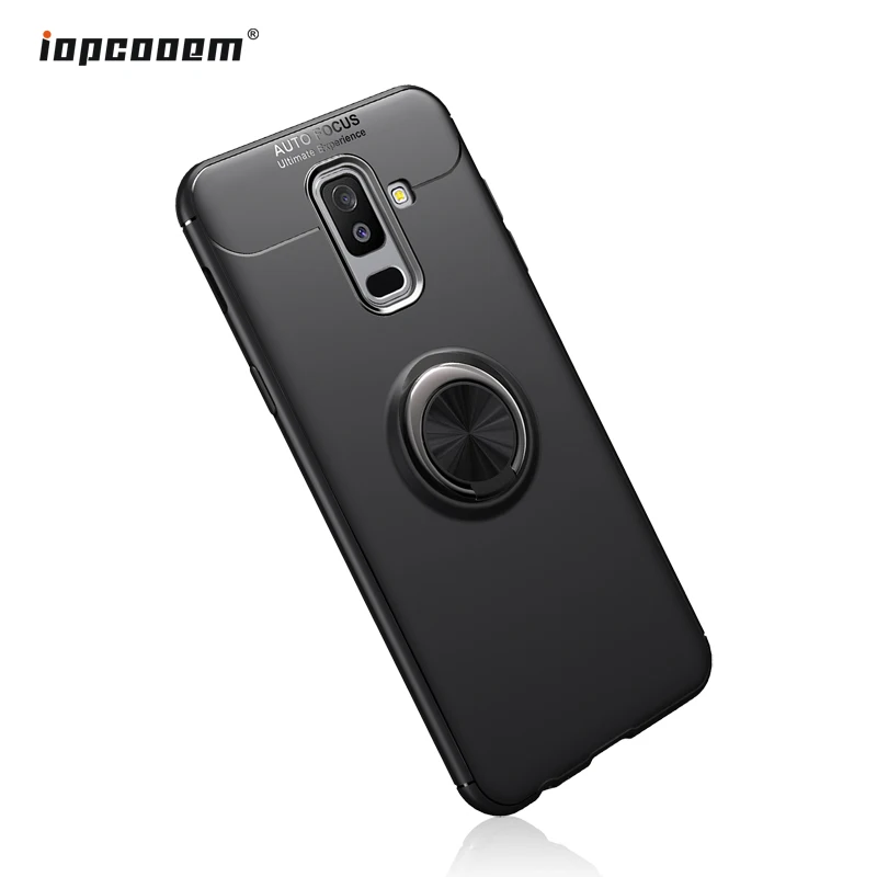 Магнитный автомобильный чехол-держатель для Samsung Galaxy A6 2018 матовый Силиконовый