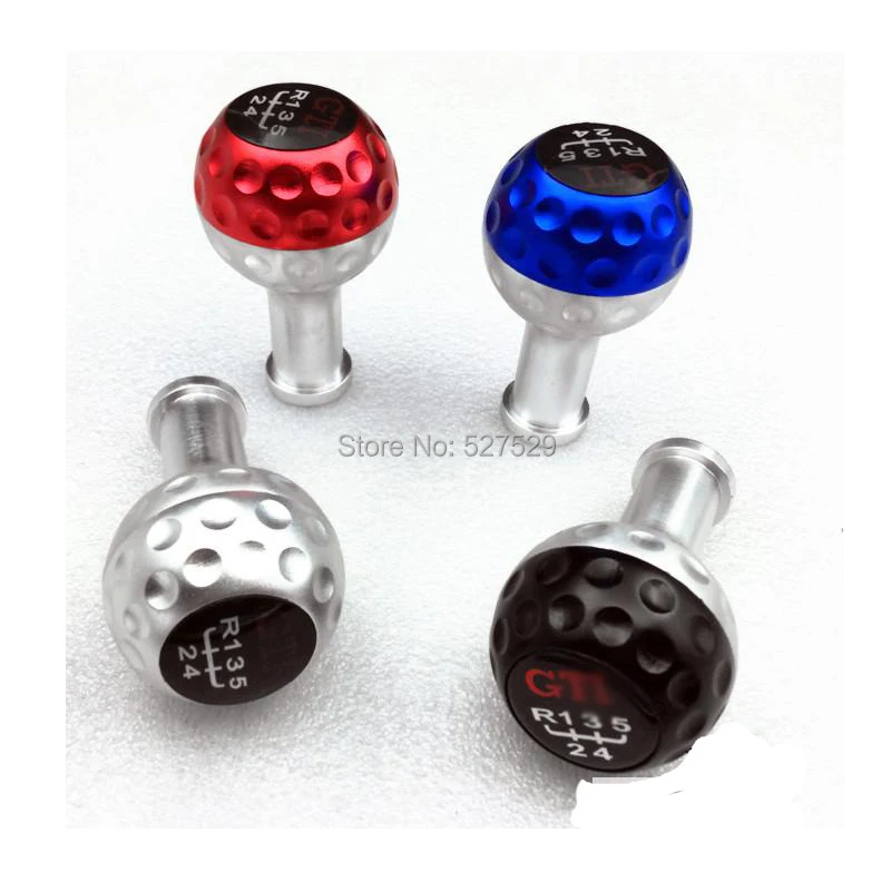 

Aluminum Shifter Stick Shift Knob Shifter Cover 5 Speed Gear Shift Knob for VW Golf 5 GTI Scirocco Jetta Golf Ball