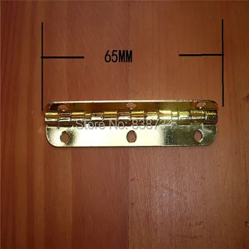 

50pcs 65*15*0.5mm mini /micro brass gift built-in hinge wooden wine box hinge