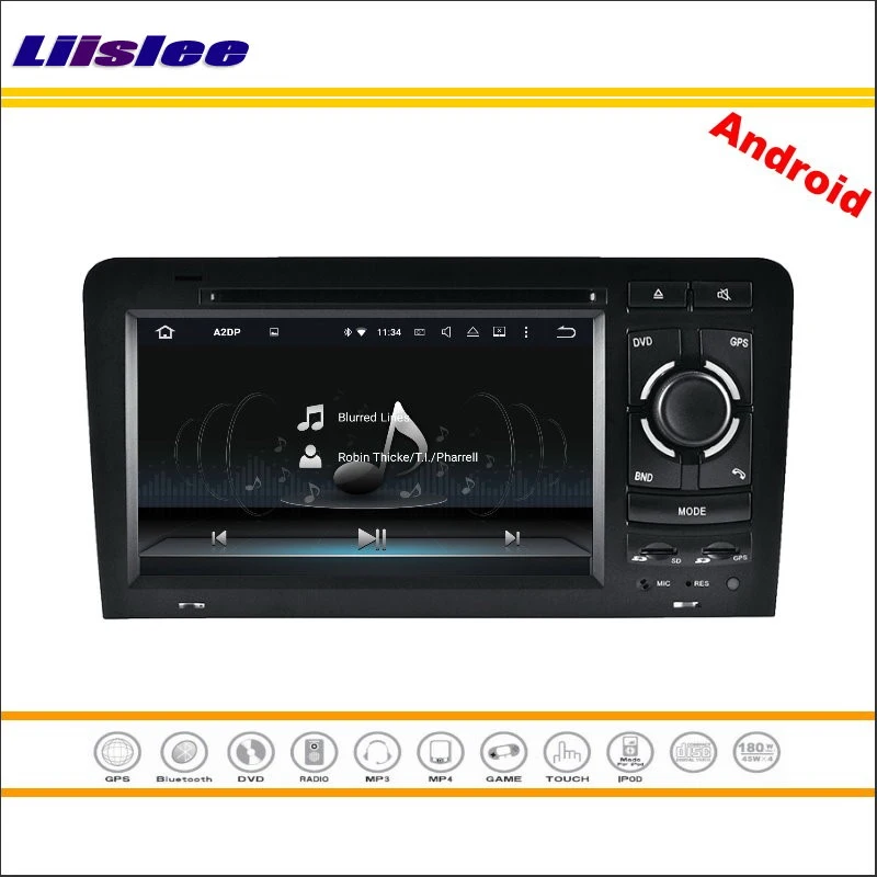 Cheap Liislee Car Android Multimedia For Audi A3 S3 A5 / 8P 2003~2013 Stereo Video Radio CD DVD Player GPS Map NAV Navigation System 4