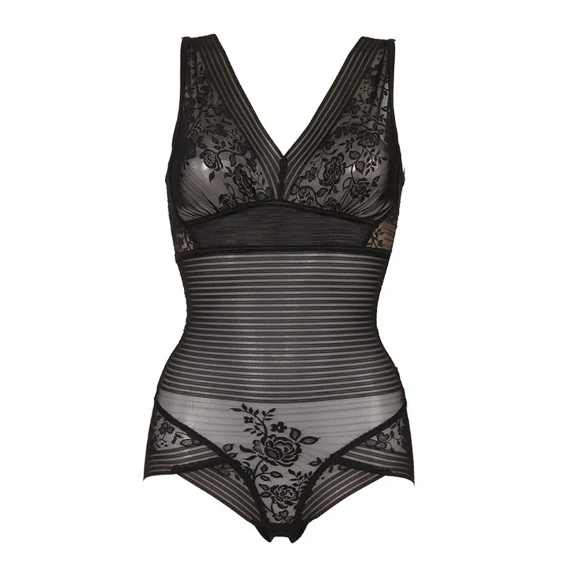Women Thin No Traces  With Abdomen And Waist Body-Shaping Girdles Corsets Casual Lingerie Sleepwear Underwear  Set #4A22 (2)