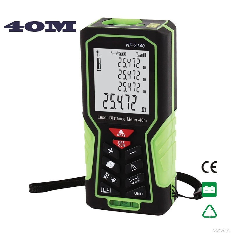 Handheld Laser Distance Meter Digital Laser Range Finder Laser Tape Measure 40M Area/volume/Angle Tester tool Lofting function 80m handheld laser rangefinders digital laser distance meter infrared laser range finder tape ruler measure area volume tool