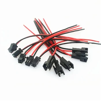 

100pair 2 x 10cm LED Connector Cable, Male/Female Wire Terminals, For LED Strip Lamp Driver Connecting