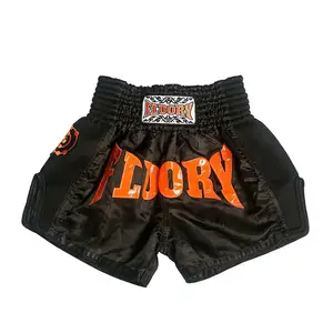 Pantalones cortos Fluory para mujer, color rosa, blanco y naranja, Muay Thai,  moda más nueva