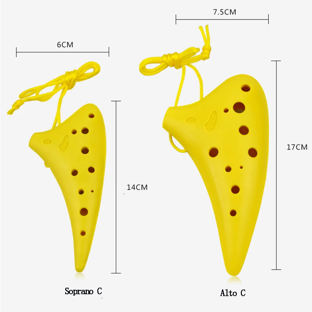 Пластик окарина 12 отверстий ключ Alto C сопрано C Обучающие Музыкальные инструменты игрушки для детей Красочные Музыкальные инструменты подарок TNG
