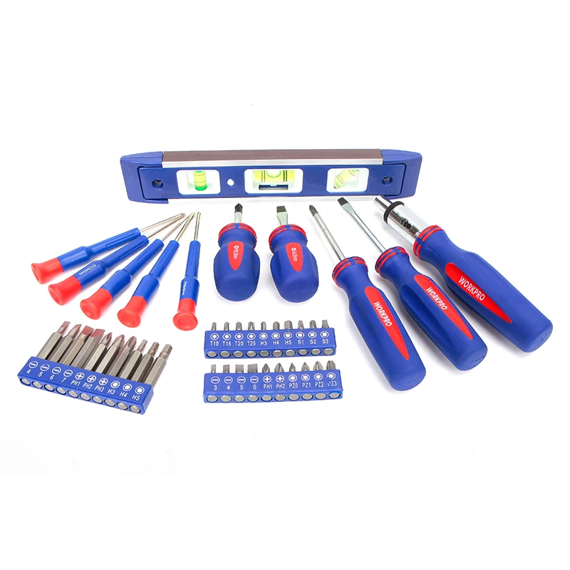 WORKPRO 139PC Home Repair Tool Set Household Tool Kits Screwdriver Set