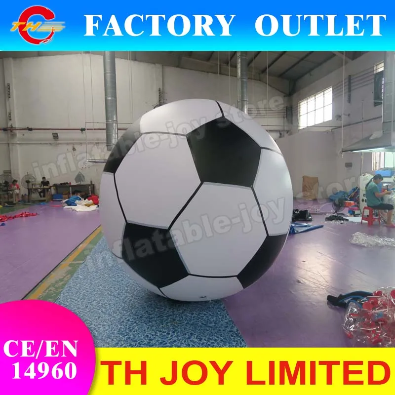 free air ship to door!2m/6.6ft diameter inflatable soccer, giant airtight football, PVC inflatable football for adults and kids