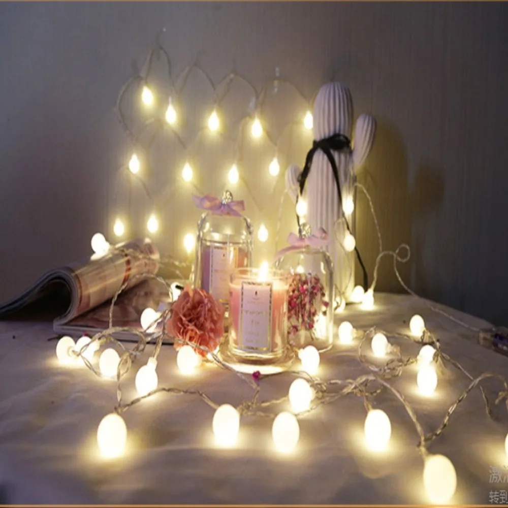 Led Light String Ball Lights Christmas Warm Color Outdoor Window Hristmas Decorative Lamp | Освещение