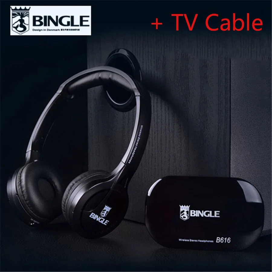 2018 Best Original Bingle B616 Multifunction stereo with Microphone FM Radio for MP3 PC Audio Headset wireless headphones for TV original bingle b616 computer tv earphone multifunction wireless headset headphone with fm radio for mp3 pc tv audio