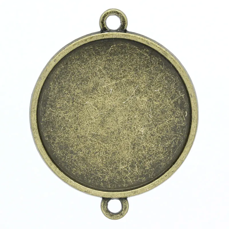 

Connectors Round Antique Bronze Cabochon Setting 3.5x2.8cm(Fit 25mm),4PCs new
