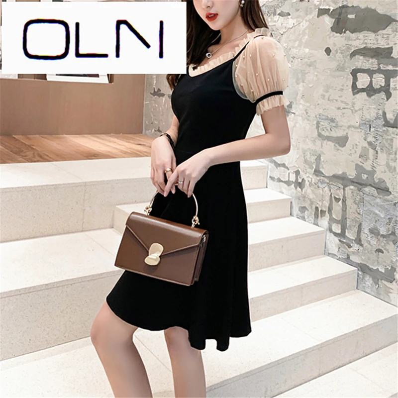 Vestidos корейское платье oln летнее французское ретро новая Талия темперамент
