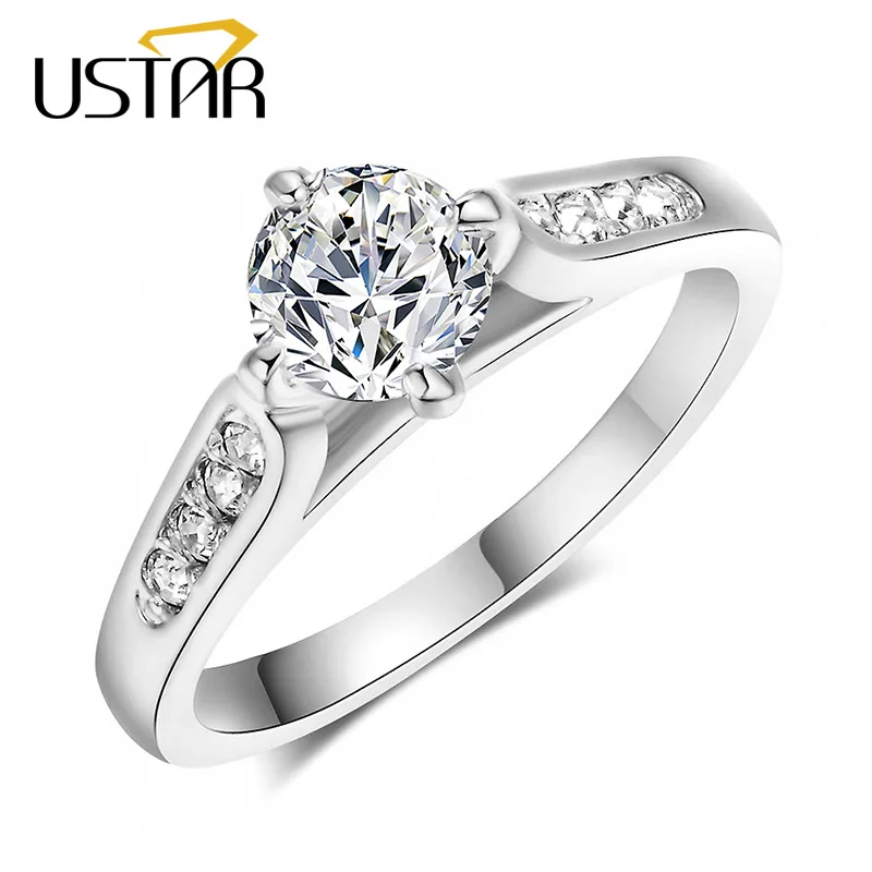 USTAR обручальные кольца с четырьмя зубцами для женщин|wedding rings for women|wedding ringsrings women |