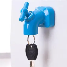 Творческий кран магнитный крючок Анти падения устройства Key Holder пластиковый крючок