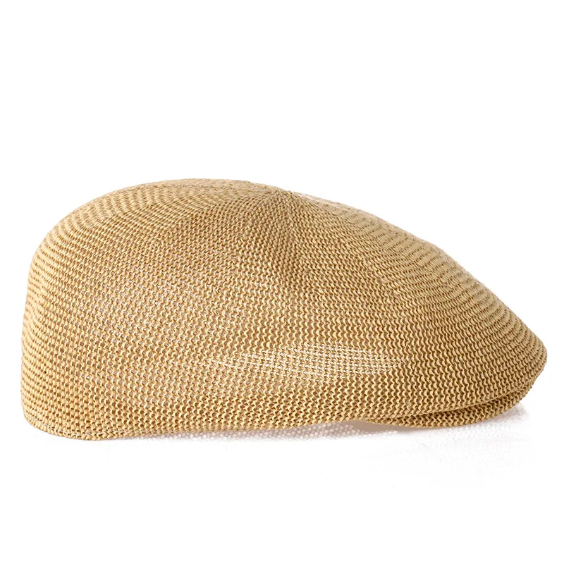 

2019 summer New straw hat old and middle aged breathable grass yarn shading Sunscreen mesh cap male cool visors