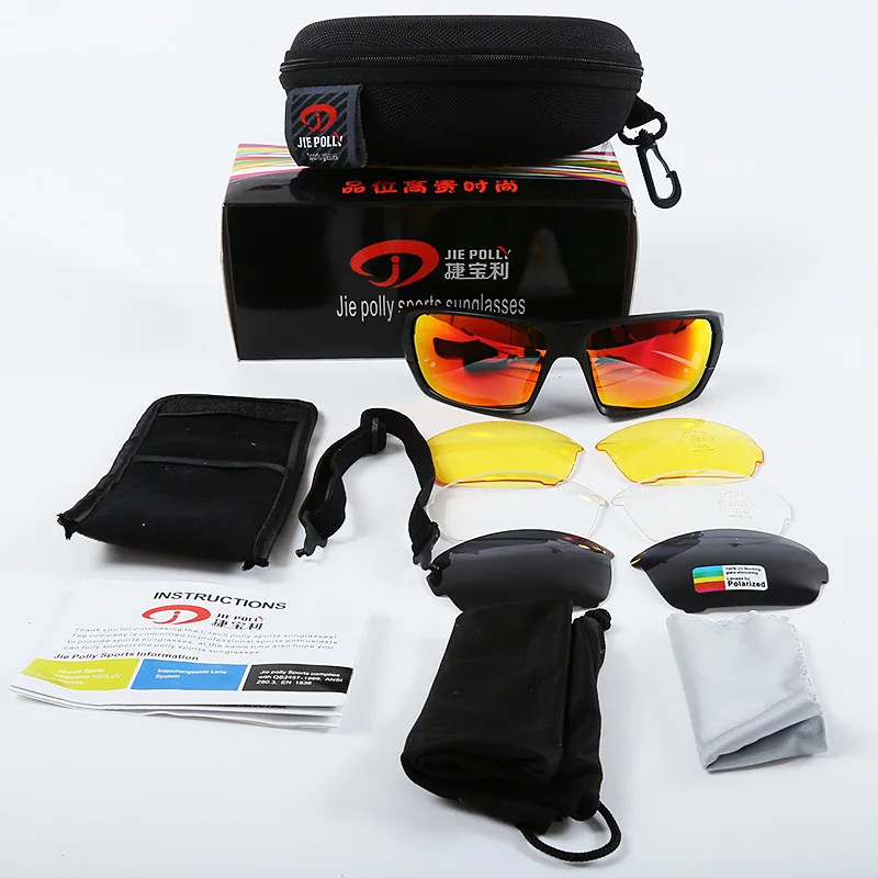 Спортивные поляризационные тактические очки военные очки армейские солнечные очки с 4 линзами мужские защитные очки для стрельбы мотоциклетные очки