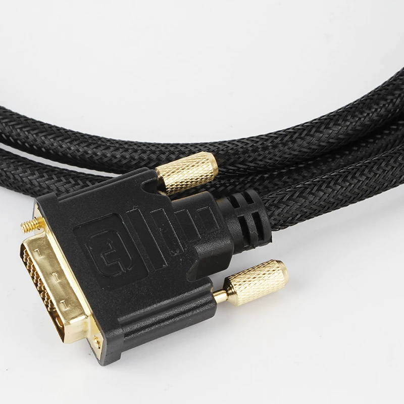 CHOSEAL Кабель HDMI DVI 24 + 1 Pin адаптер 4K 1080P двунаправленный D папа к Мужской конвертер