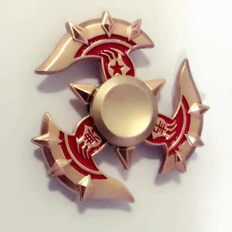 Fidget girador girador mão três folha dedos brinquedo adulto descompressão artefato dedo gyro gyro metal spinner spinners