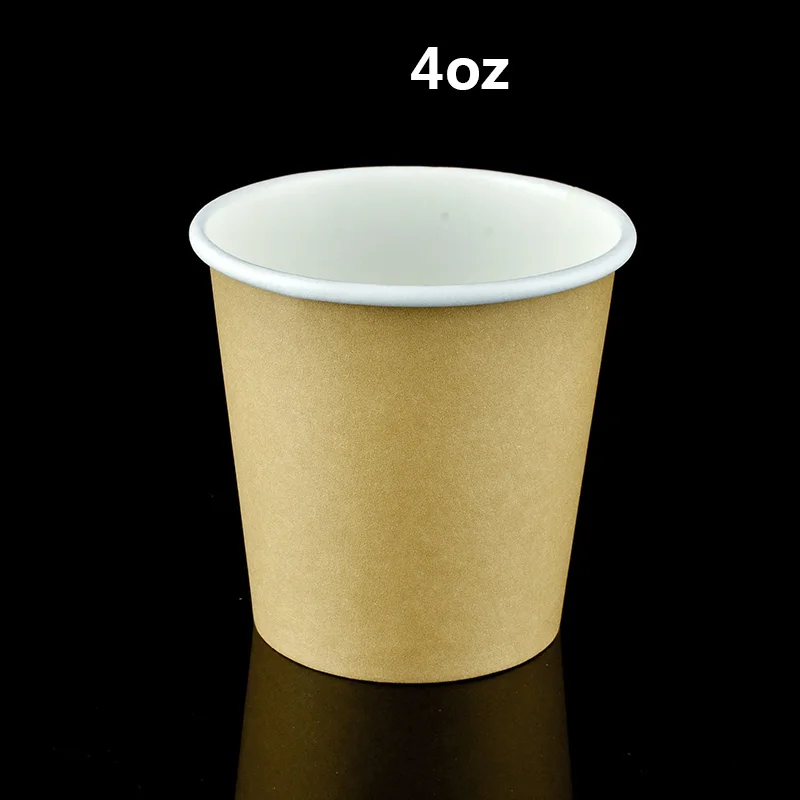 Ice cream cardboard cup 120ml 4oz white small