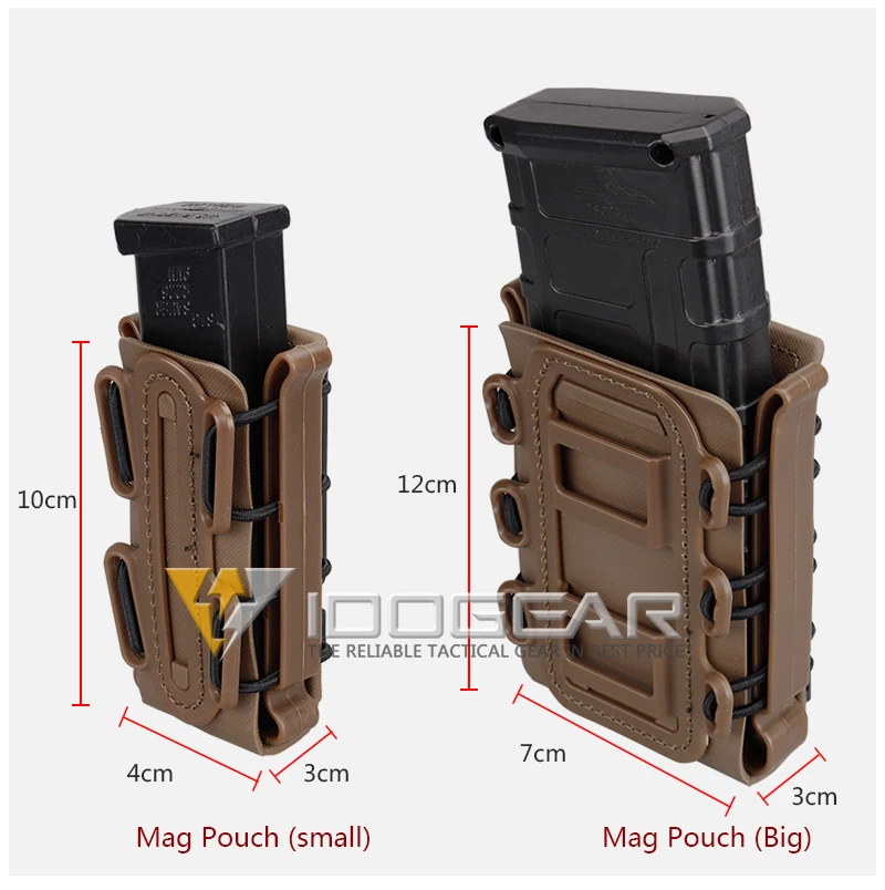 IDOGEAR Molle пистолет маг военный подсумок набор кобура Fastmag Зажим для ремня пластиковый molle Чехол страйкбол оболочка Mag набор