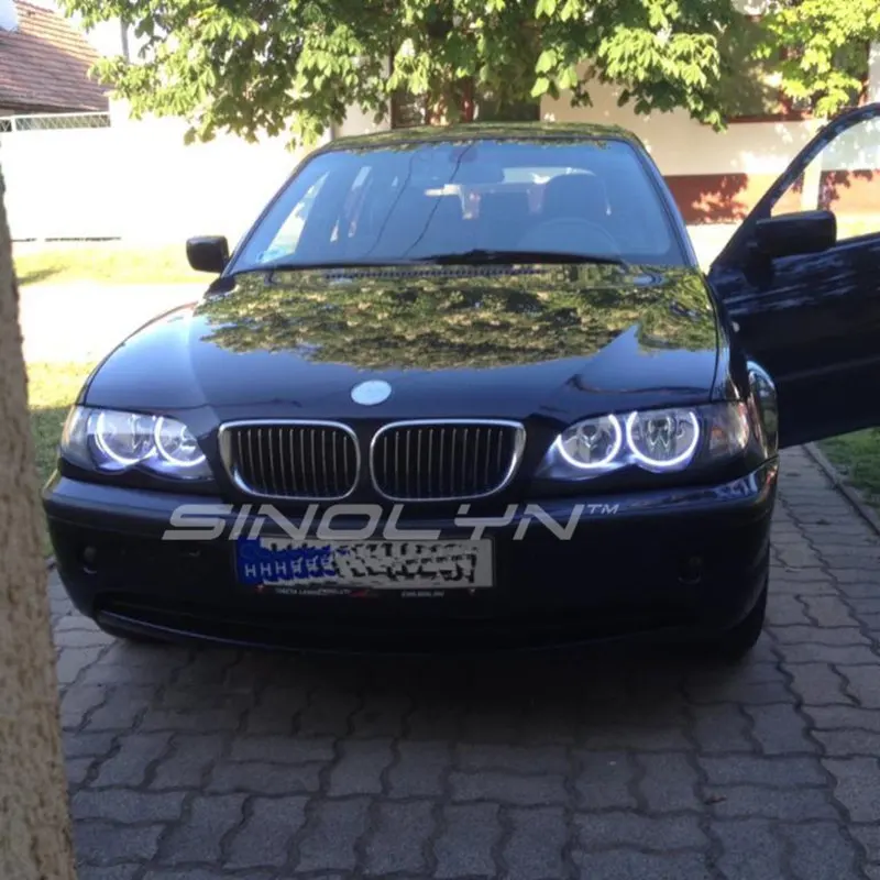 Ангельские глазки монолитный блок светодиодов Halo Кольца для BMW E46 1999 2005