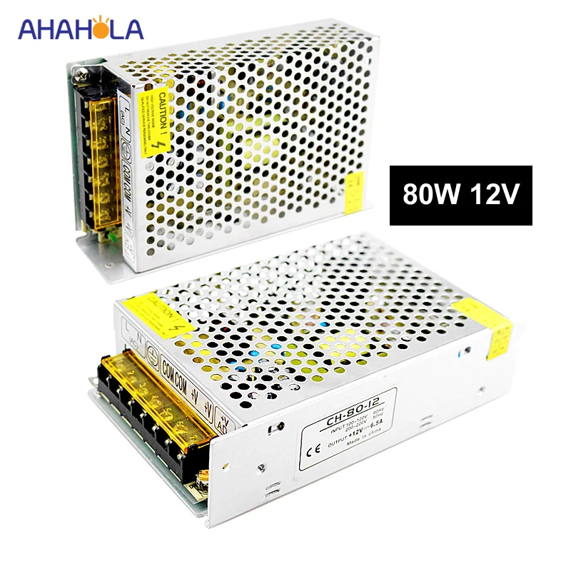 Fuente de alimentación conmutada 12 V 6a 80 W fuente 12 V 220 V a 12 V AC-DC alimentación DC12v 80 W Fuente De alimentación Fuente de alimentación conmutada 12 V 6a 80 W fuente 12 V 220 V a 12 V AC-DC alimentación DC12v 80 W Fuente De alimentación