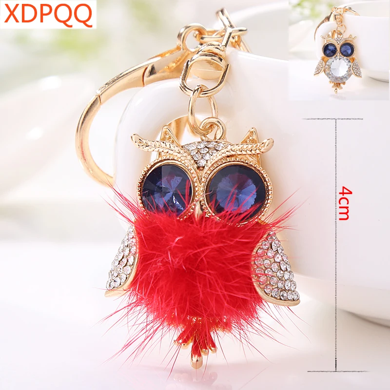 

XDPQQ Jewelry Animal Series Keychain Jewelry Gift Lady Owl Key chain Bag Pendant Sweater Pendant