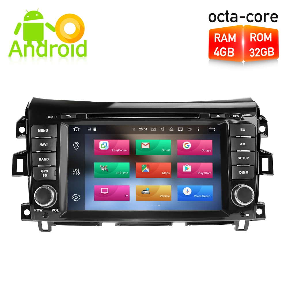 

Octa Core Android 9.0 Car GPS Navigation Radio Multimedia Stereo For Nissan Navara NP300 D23 2015 2016 2017 2018 Auto Player