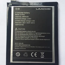 Umi Z pro Аккумулятор 3780 mah 3,8 V для UMIDIGI Z Pro Android 6,0 5,5 дюймов Helio X27 Deca Core, размер экрана