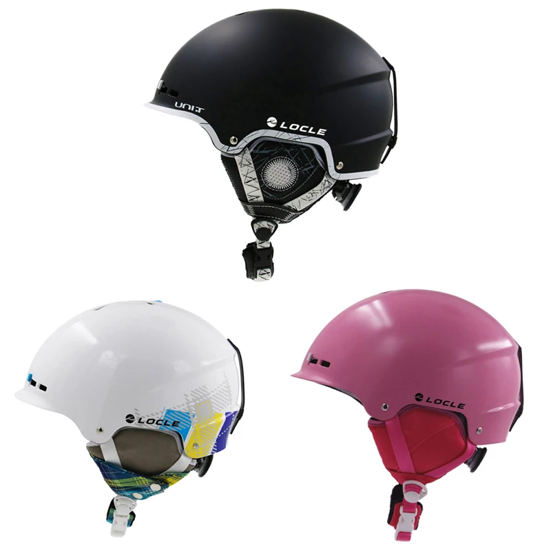 LOCLE Half-covered Skiing Helmet CE Certification Ski Helmet 8 Air Vents Snow Skiing Skateboard Snowboard Helmet 56-63cm